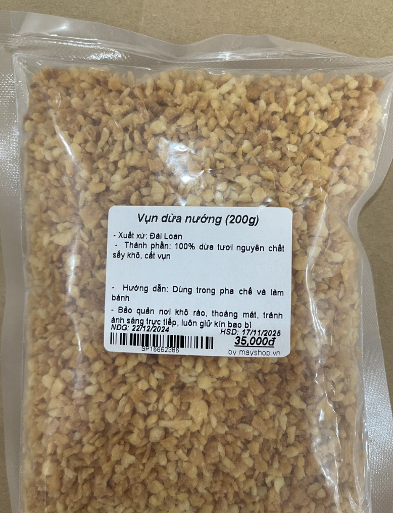  Vụn dừa nướng Đài Loan 200g